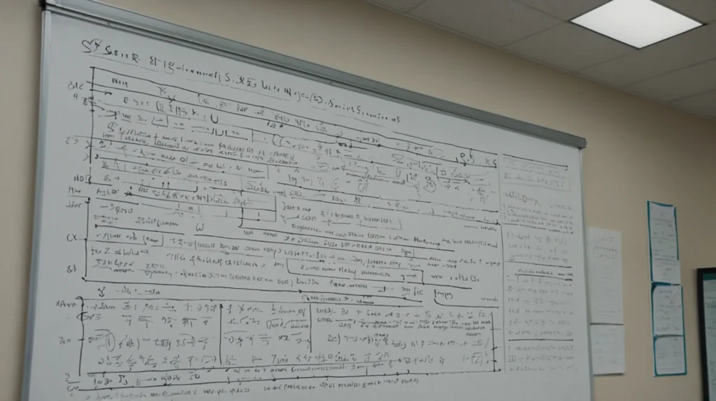 Scientific workspace showing letter S in mathematical equations and physics formulas